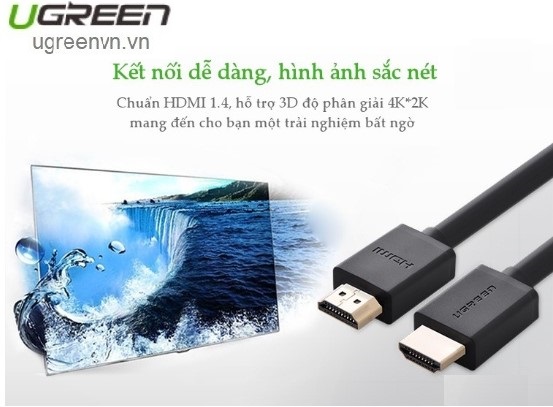 Cáp HDMI dài 30M cao cấp hỗ trợ Ethernet + 1080p@60hz HDMI chính hãng Ugreen 10114